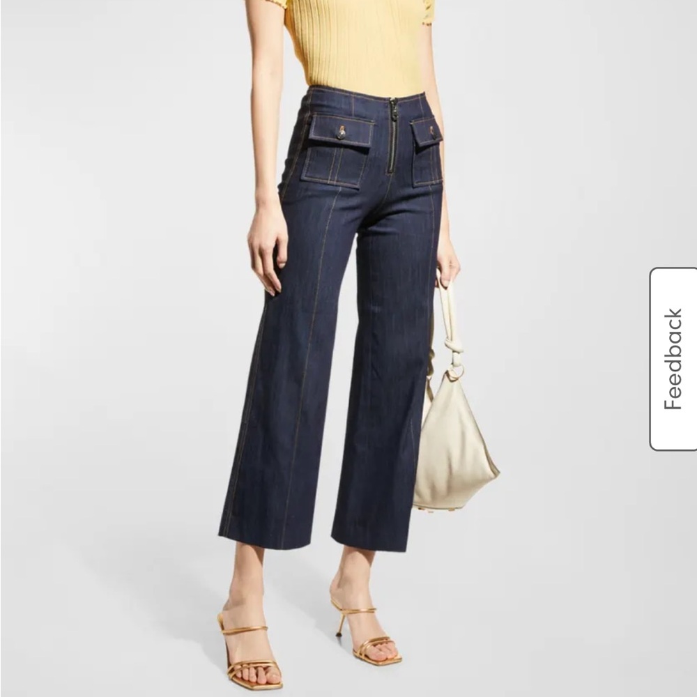 Cinq a Sept Azure Crop Wide Leg Pants